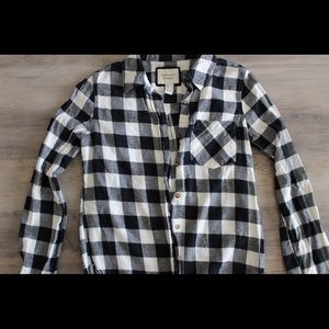 F21 Plaid Button Down Shirt